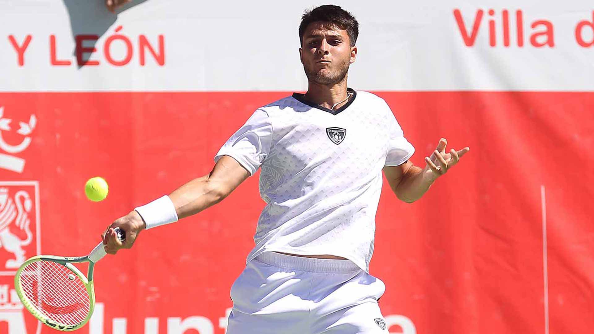 Pablo Llamas Ruiz durante el Challenger de El Espinar, Segovia.