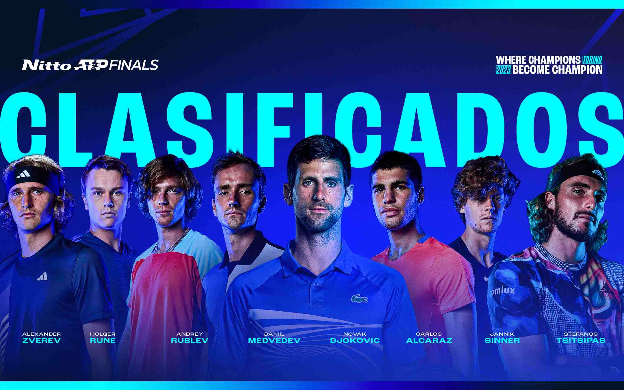 Las Nitto ATP Finals 2023 se celebrarán en el Pala Alpitour de Turín del 12 al 19 de noviembre.