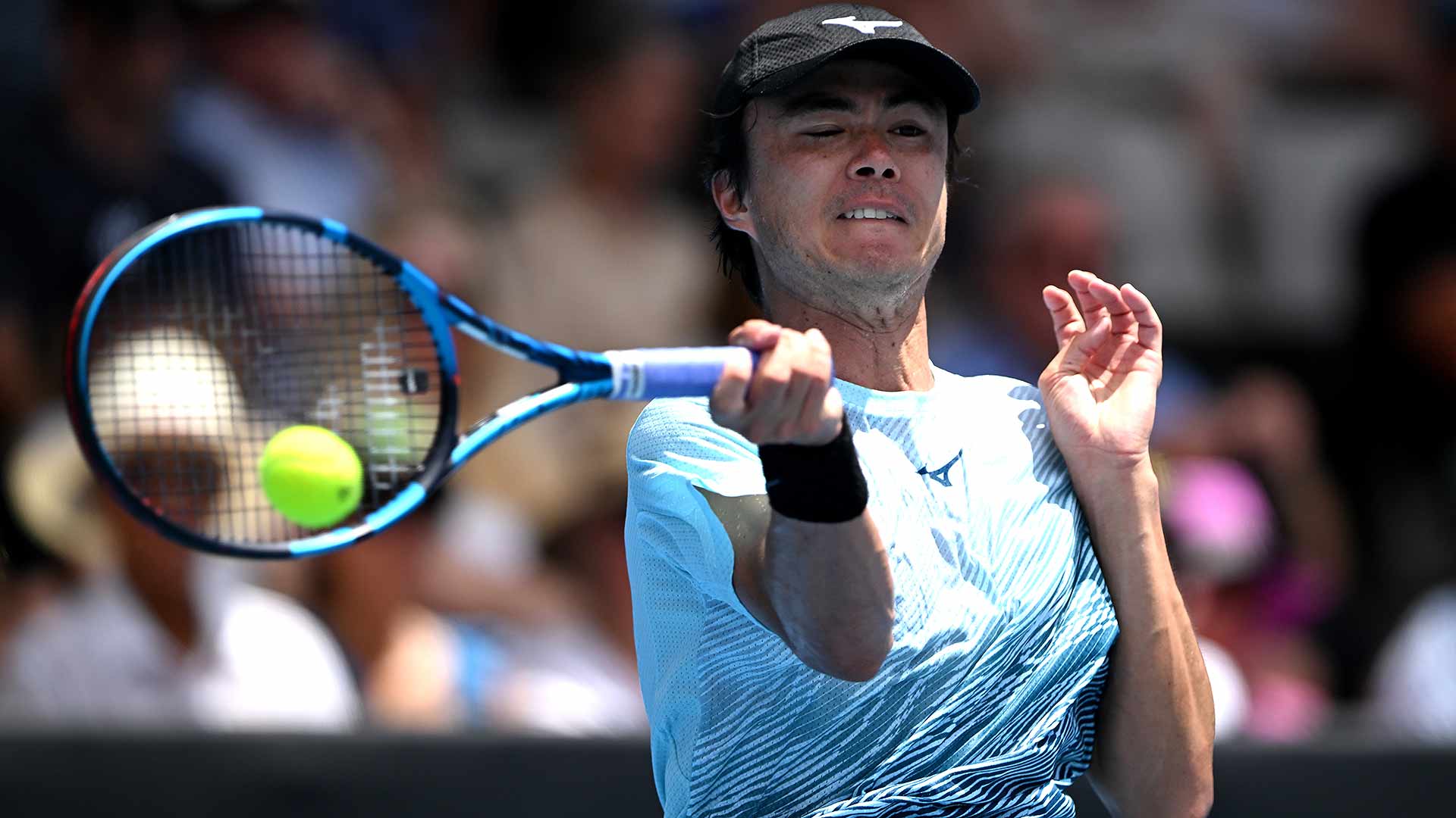 Taro Daniel upsets top seed Ben Shelton in Auckland Friday.