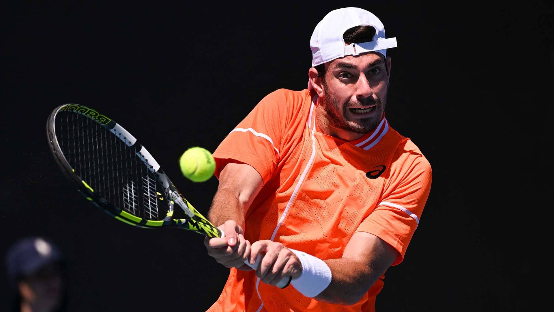 Giulio Zeppieri is into the second round at the Australian Open.