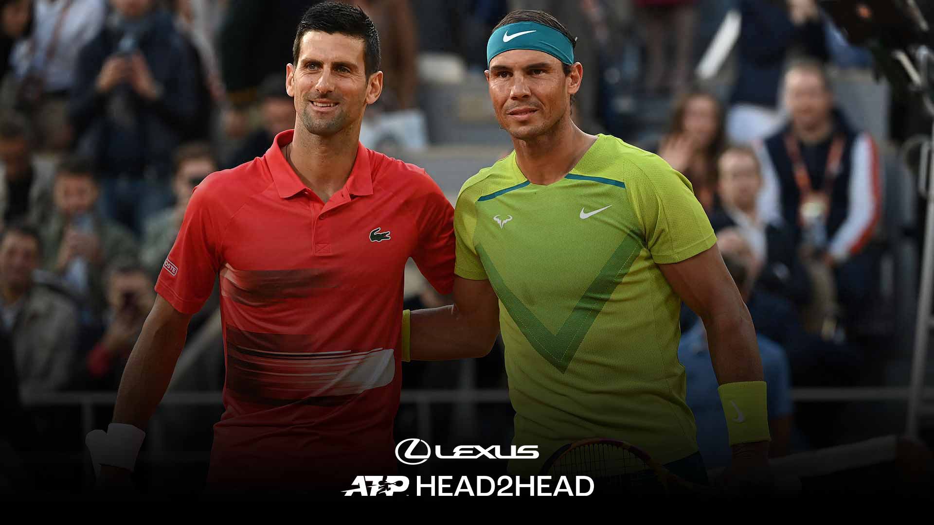 Novak Djokovic and Rafael Nadal have met in more Lexus ATP Head2Head matches than any other rivals.