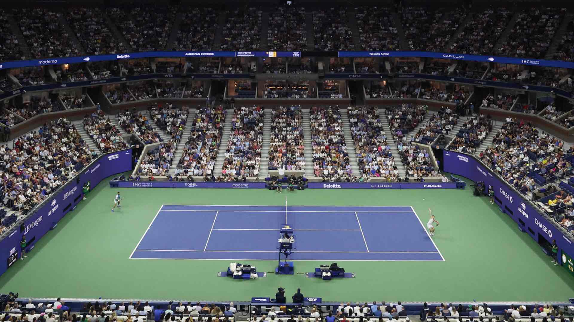 The Arthur Ashe stadium at the US Open is the biggest tennis stadium in the world