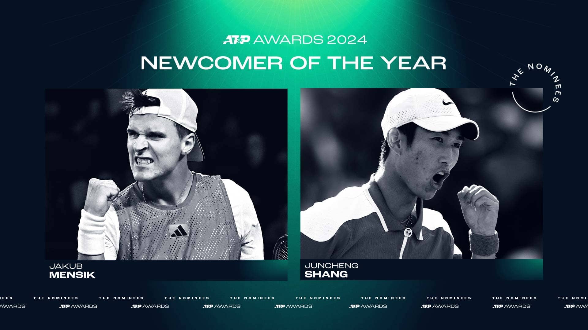 #NextGenATP stars Mensik, Shang nominated for Newcomer of the Year