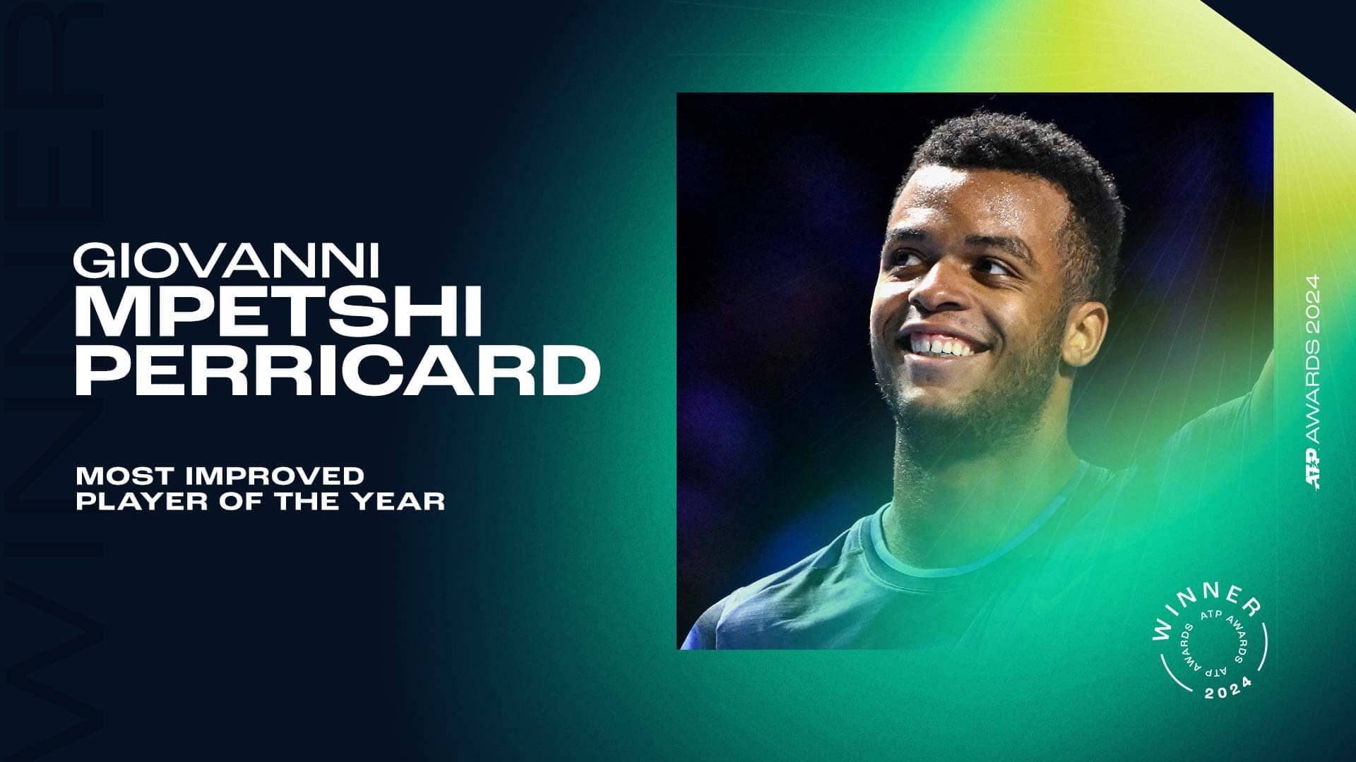 Mpetshi Perricard named Most Improved Player of the Year in 2024 ATP Awards